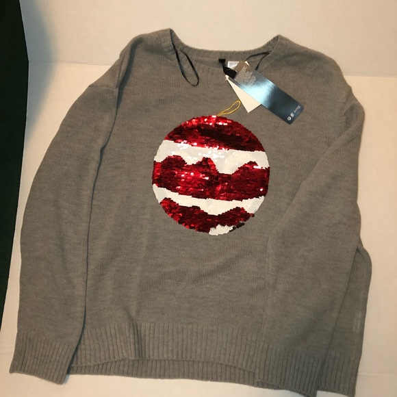 reversible sequin christmas sweater